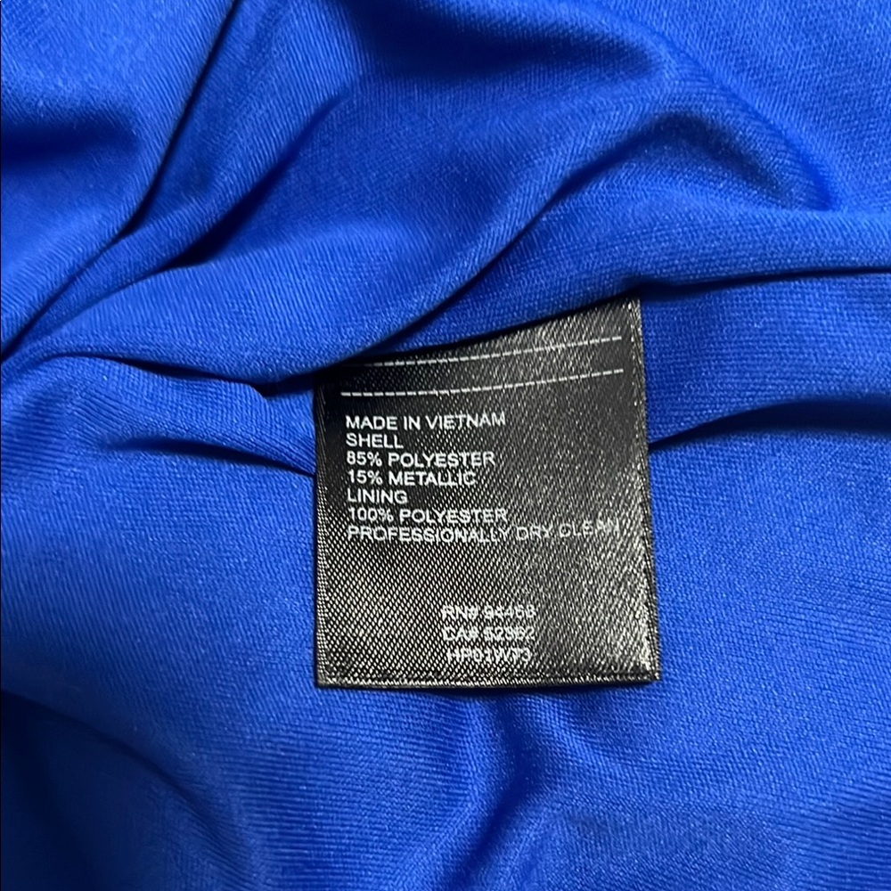 Laundry By Shelli Segal Royal Blue, Yellow and Pink Sheath Mini Dress - Size 10 - Picture 6 of 11